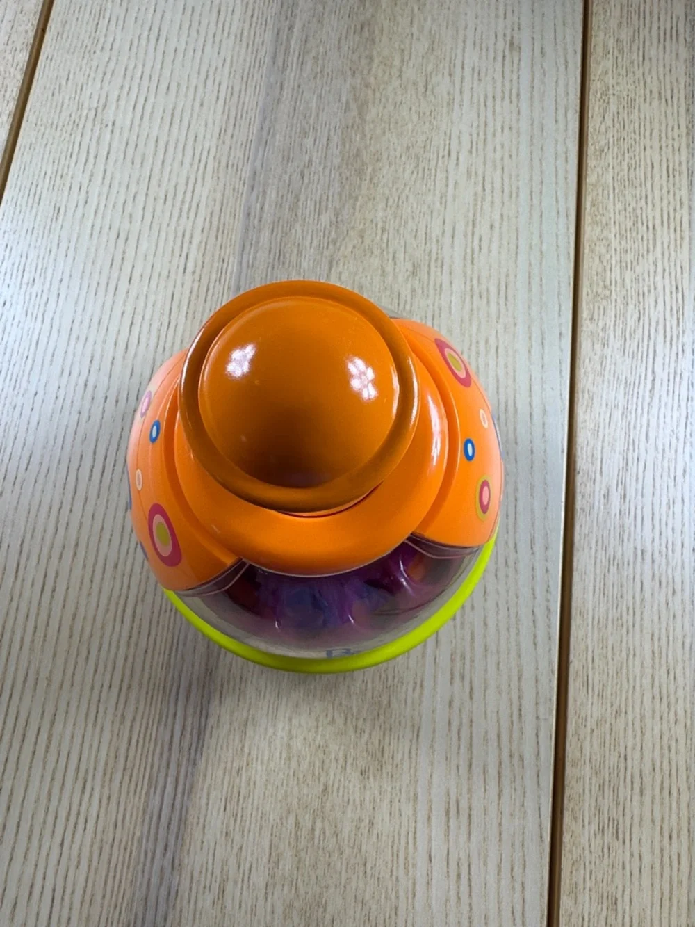 Orange Spinning Popper‎ - Bright Orange Learning Toy